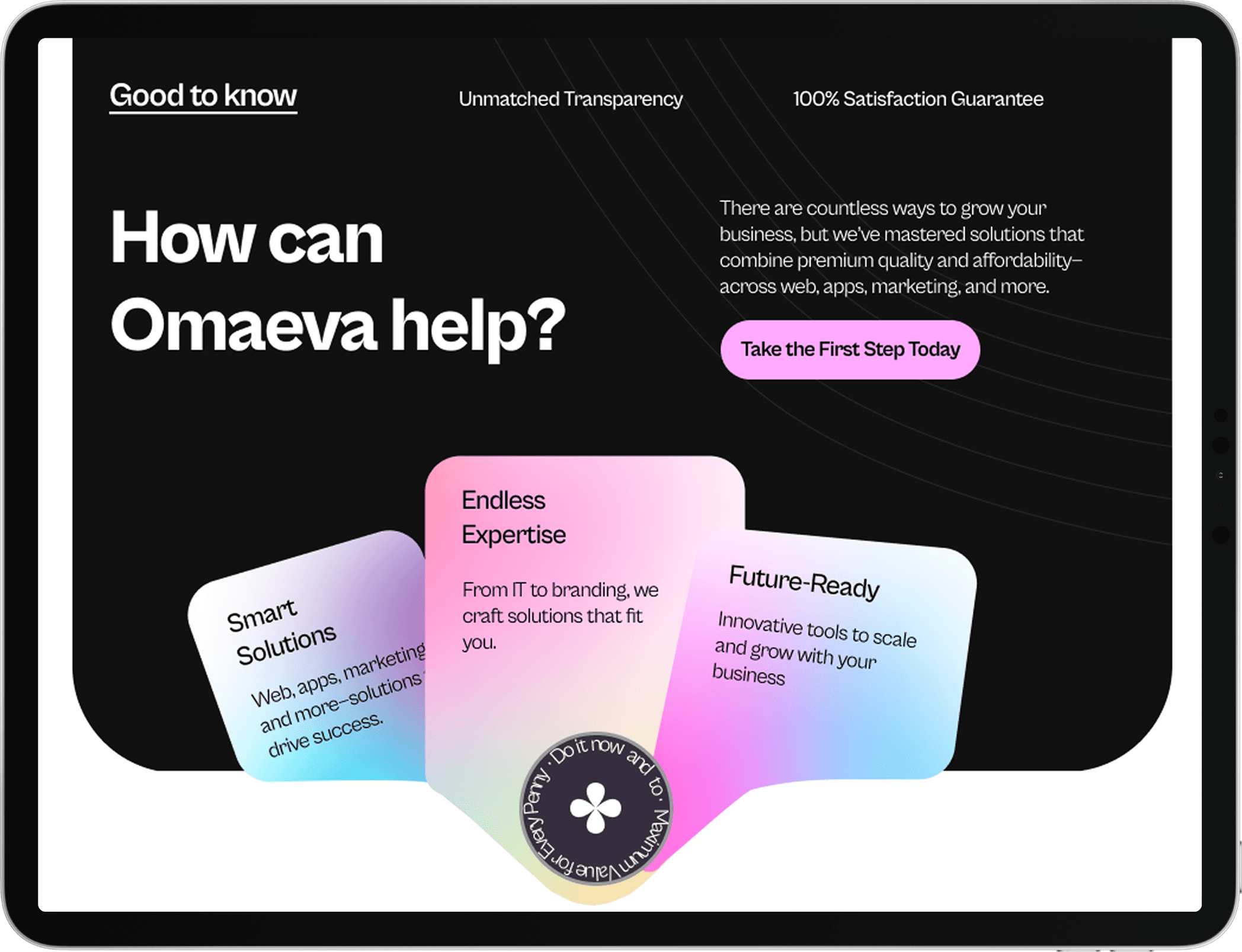Omaeva mockup